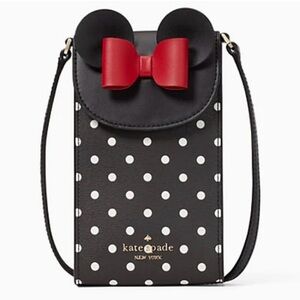 Disney X Kate Spade New York Minnie Mouse North South Flap Phone Crossbody